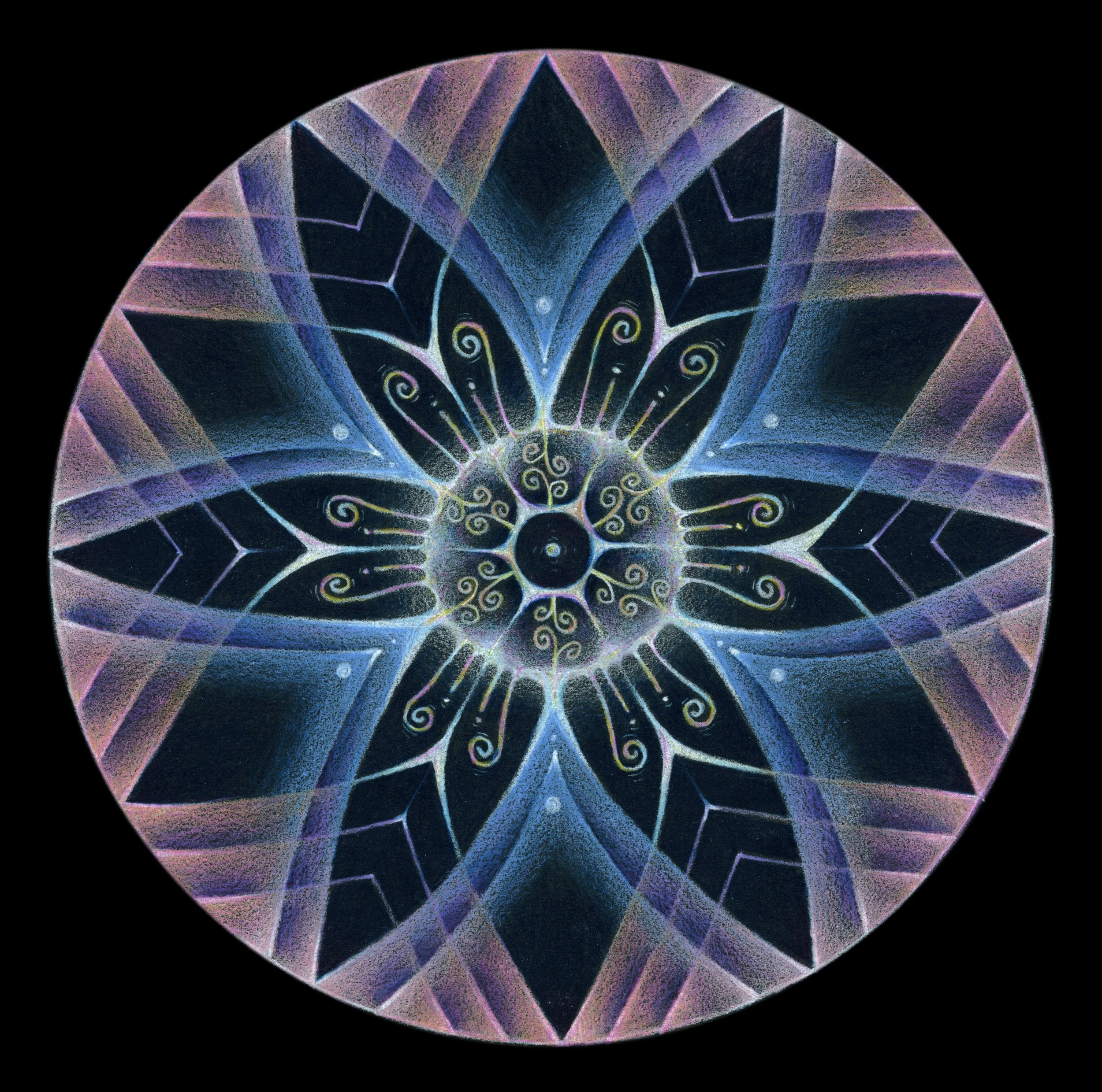 Mandalas on Black — Maja Apolonia Rodé